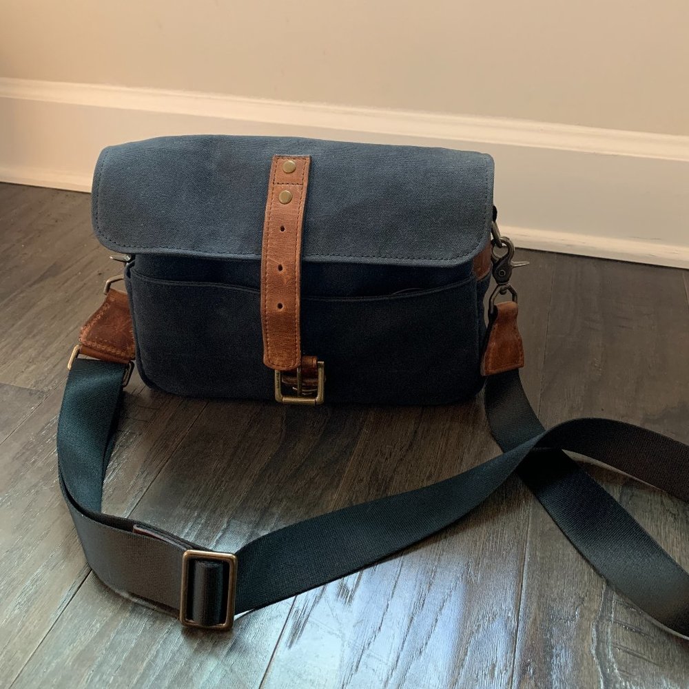 ONA "Bowery" Camera Bag in Black Waxed Canvas